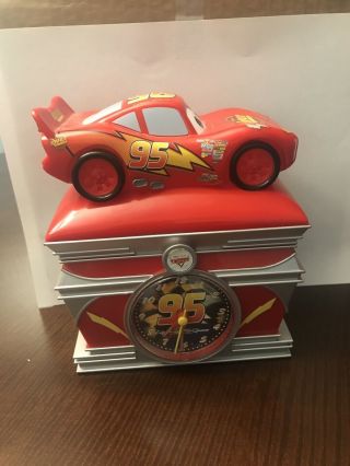 Disney/ Pixar Cars Lightening Mcqueen Alarm Clock Piggy Bank