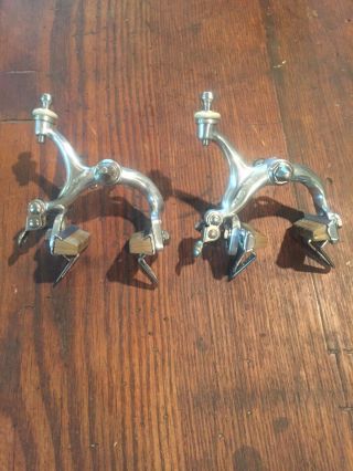 Vintage Campagnolo Caliper Brakeset And Pads Road Eroica Italian