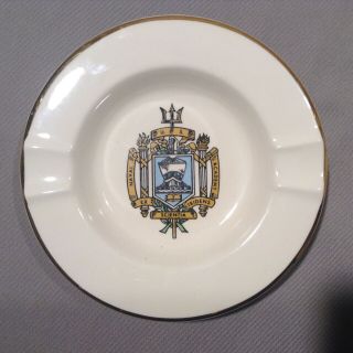 Vintage US Naval Academy ceramic ashtray; U.  S Navy USNA Annapolis ash tray 2