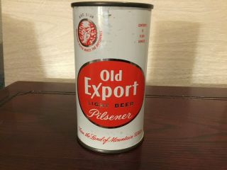 Old Export Beer (106 - 11) Empty Flat Top Beer Can By Cumberland,  Cumberland,  Md