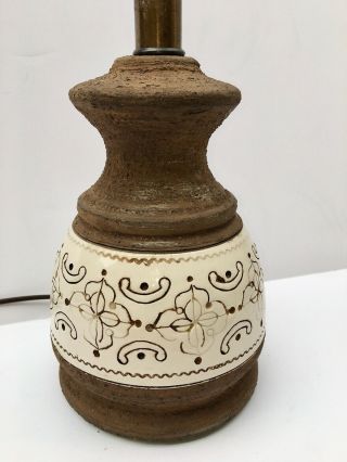 Vintage Bitossi Italian Ceramic Art Pottery Lamp Mid Century Modern Italy
