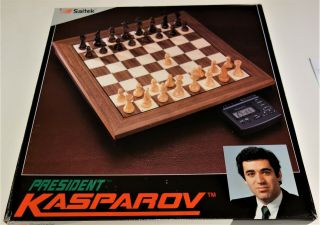 Saitek Kasparov Electronic Chess Game - President Model - 1993 Vintage In Opened Box