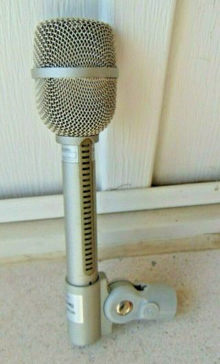 Vintage Electro Voice Re - 11 Dynamic Cardioid Microphone Vocals W/ 340 Clamp