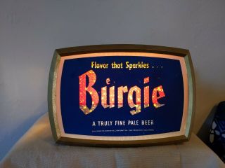 Burgie - Burgermeister Brewing - 4 Color Light Up Sign 50 