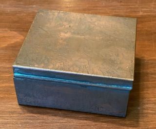 Antique Signed Arts & Crafts Copper Box