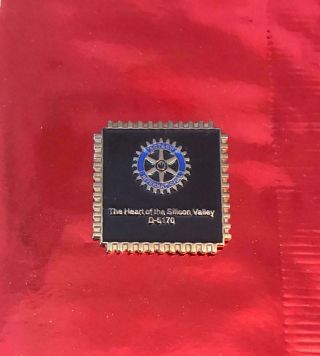 Rotary International Pin D - 5170 The Heart Of Silicon Valley