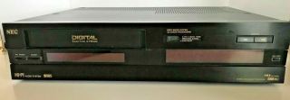 Vintage NEC DS - 8000U VCR Digital Hi - Fi 4 - Head Stereo VHS HQ MTS,  Parts / Repair 2