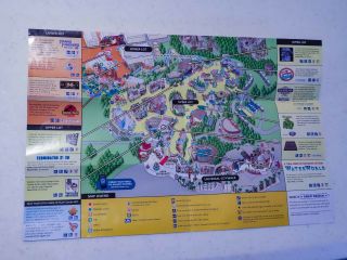 2012 Universal Studios Hollywood studio map featuring Transformers The Ride 3D 2