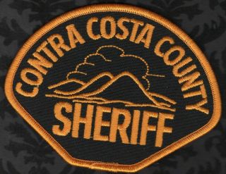 Contra Costa County California Sheriff Shoulder Patch Half Moon Usa Ship