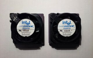 Vintage Intel 486 Pentium Overdrive Cpu Podp5v V2.  1 1992 - 94 For 486 Motherboards