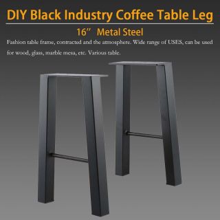 Set Of 2 16  Industry Coffee Table Legs Chair Bench Metal Steel 1 Pair Strong