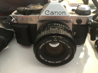 Canon AE - 1 Program 35 MM Film Camera Access Zoom Vintage Manuals 2