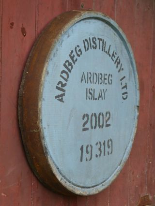 2002 Ardbeg Islay Whisky Barrel lid end 23 