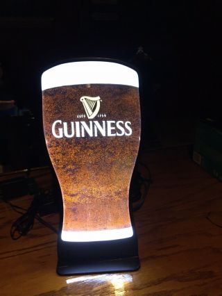 2007 Guinness Beer Pouring Pint Glass Animated Motion Beer Light Irish Pub Sign