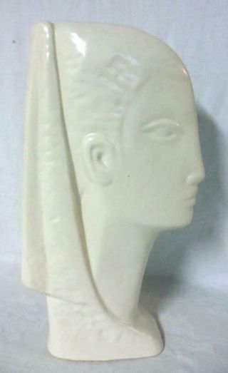 Haeger White Matte Mid Century Modern Head Bust Silhouette