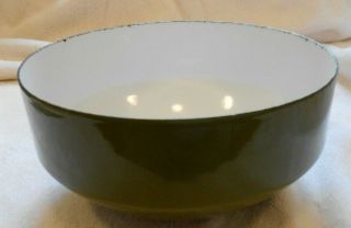 Enamelled Steel Bowl,  8 Inch I.  D. ,  Green,  Copco Switzerland,  Mid - Century Modern