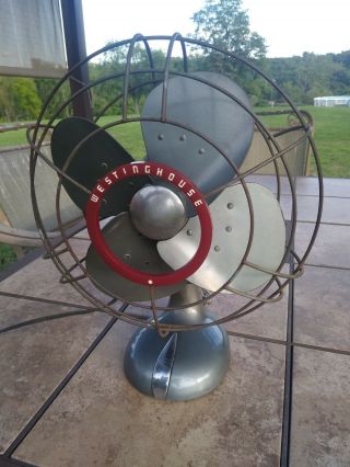 Vintage Westinghouse 12 " 4 Blade 3 Speed Fan