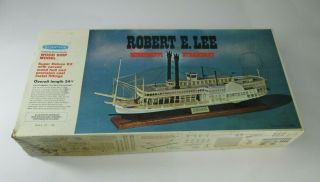Vtg Robert E Lee Mississippi Steamboat Wood And Metal Model Scientific Kit