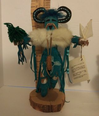 Vintage Medicine Man Kachina Doll Wood Sculpture,  Native American Navajo