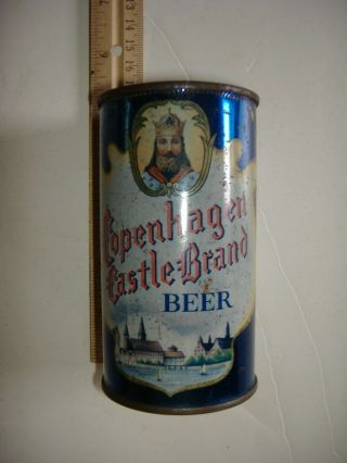Rare Copenhagen Castle Brand Beer Flat Top Can Edelbrew Brewery Brooklyn Ny