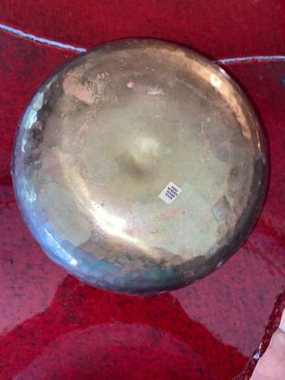 ANTIQUE ARTS & CRAFTS HAMMERED BRASS BOWL.  ANTIQUE’ LOOK AND FEEL. 3