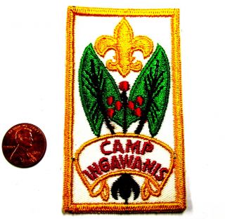 C1960s Winnebago Council Camp Ingawanis,  Bsa Boy Scout Patch,  Ia Iowa