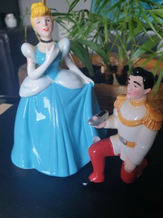 Walt Disney " Cinderella & Prince Charming " Porcelain Figures.