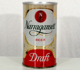 Narragansett Draft Rare Pull Tab Beer Can Cranston Rhode Island Ri Narry Gansett