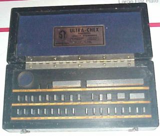 Vintage Gage Block Set,  Sheer Tumico Co. ,  35 Pc,  Ultra Chex Inspectoset