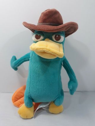 Disney Parks Perry The Platypus From Phineas & Ferb 13 " Plush Turquoise