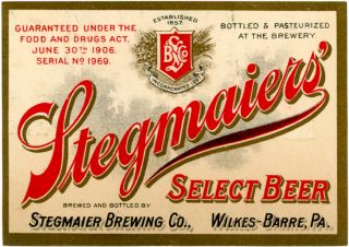 Pre - Prohibition Stegmaiers 