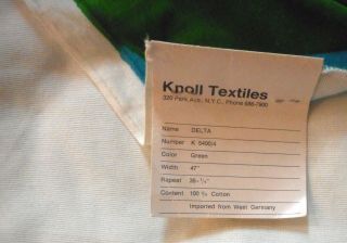 1967 Vintage Knoll Velvet Fabric Sample 3