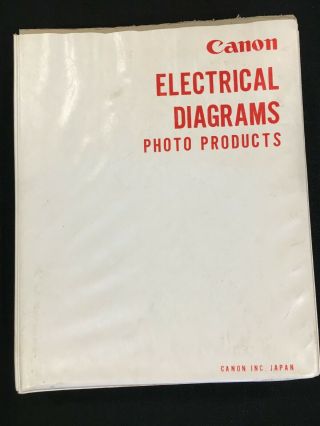 Vintage Oem Canon A - 1,  Motor Drive Ma,  Nicd,  Speedlite 199a Wiring Diagram Guide