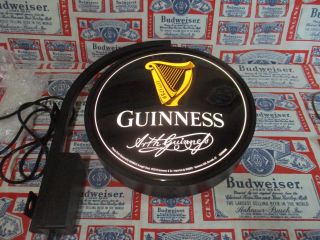 Vtg 2016 Guinness Irish Pub Pro Motion Al Beer Led 2 Side Pub Light Bar Sign