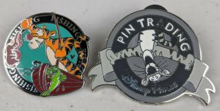 Disney Trading Pin Limited Release Tigger Winnie The Pooh Parks Banner Fishing