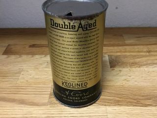Coors Export Lager Beer (51 - 16) empty flat top beer can by Coors,  Golden,  CO 3