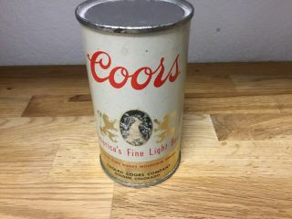 Coors Beer (like 51 - 21) Empty Flat Top Beer Can By Adolph Coors,  Golden,  Co
