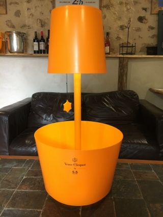Rare Vcp Veuve Clicquot Ponsardin Champagne Cooler / Bucket Lamp By 5.  5 Design