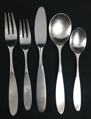 Magnum Lauffer Vintage Stainless 18/8 Flatware Japan 5 - Pc Place Setting