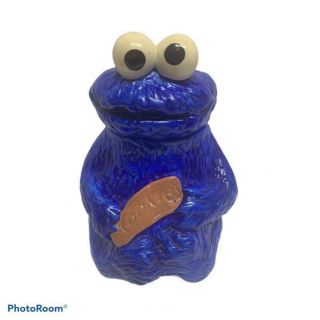 Vintage 1970s Handpainted Sesame Street Cookie Monster Muppets Cookie Jar 970