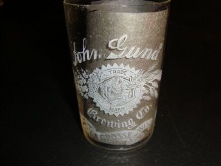Circa 1910 John Gund Etched Glass,  La Crosse,  Wisconsin