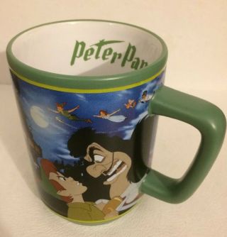 Vintage Green Peter Pan Disney Mug 16 Ounce Mug Collectible
