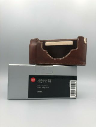 Leica Protector M10 Vintage Brown Leather Case (24021) For M10 - R,  M10 - P,  M10