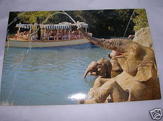 Vintage Disneyland Jungle Cruise Ride Elephant Picture Postcard