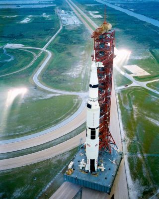 Apollo 12 Moves From Vehicle Assembly Building To Pad - 8x10 Nasa Photo (zz - 871)