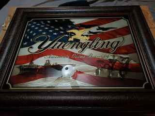 Yuengling Usa Flag Military Mirror Sign