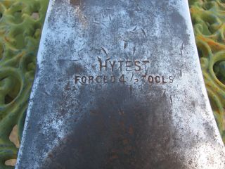 Vintage Hytest Forged Tools 4 1/2lb Axe Head OK 2