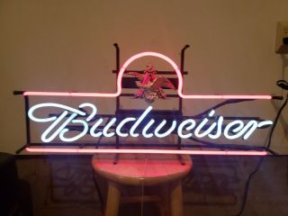 Vintage Budweiser Beer Neon Sign