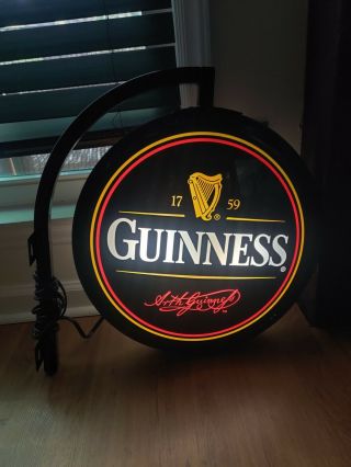 Vintage Guinness Beer Sign Neo Neon Led Tavern Pub Light Bar Harp Logo