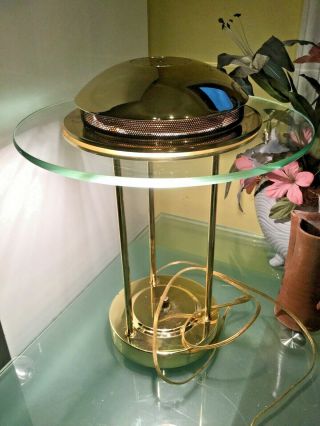 Vintage Mid - Century Modern Modernist Atomic Table Lamp The Designers Edge Dimmer